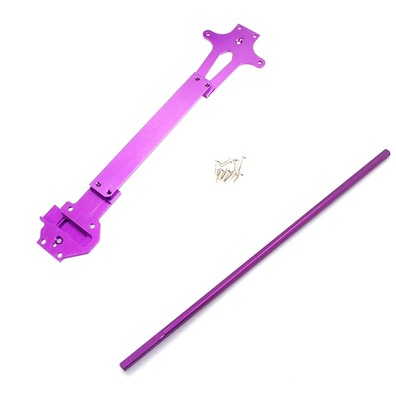 

Металлическая рация для Wltoys 124019 124018 1/12, доска для второго этажа, фиолетовый и металлический центральный приводной вал