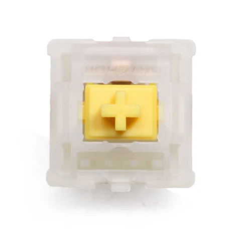 Механическая клавиатура Gateron CAP молочно-желтого цвета Pro V2, 5-контактные переключатели, линейные переключатели, 63 г