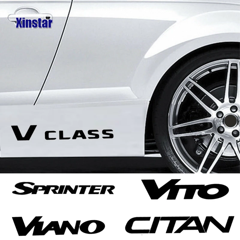 2 шт. наклейка на кузов автомобиля для Mercedes Benz CITAN R V CLASS SPRINTER VIANO VITO W203 W204 W205 W124 W213 W212 W214 W220 C300.