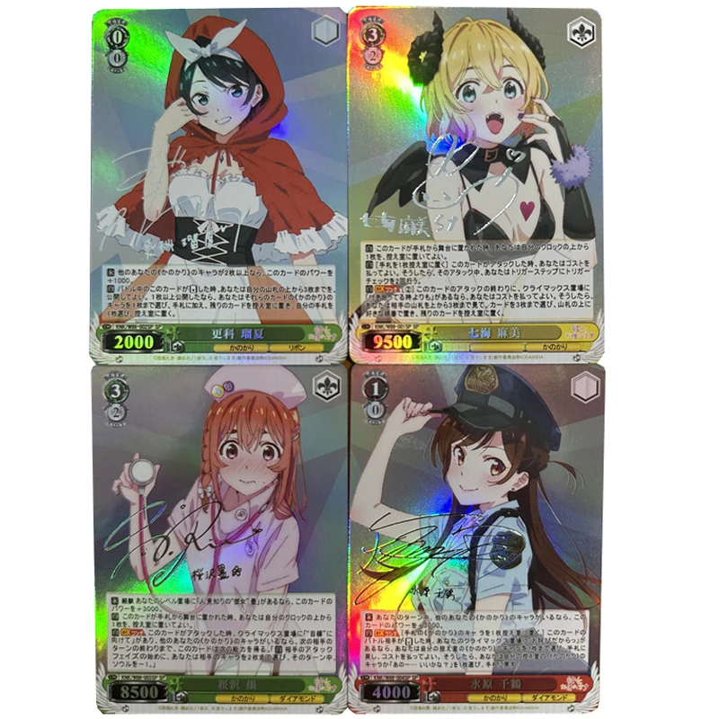 4 шт./комплект самодельная флеш-карта мизухара чизуру Асами Нанами