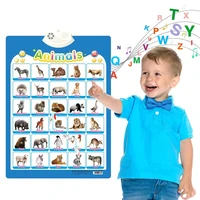animal educational talking abc learning poster electronic interactive alphabet preschool learning toys wall chart