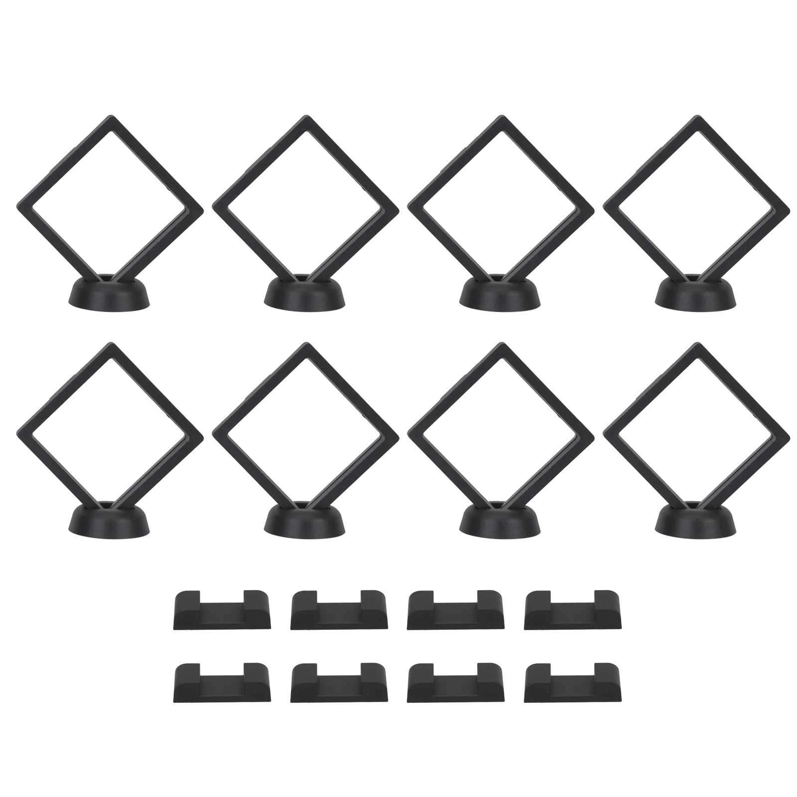 

24 Pcs Display Box Clear Case Jewelry Holder Fossil Floating Frame Coin 3D Stand