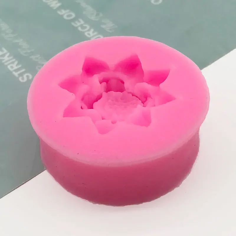 3D цветок лотоса силиконовая форма для торта шоколадные украшения лилии