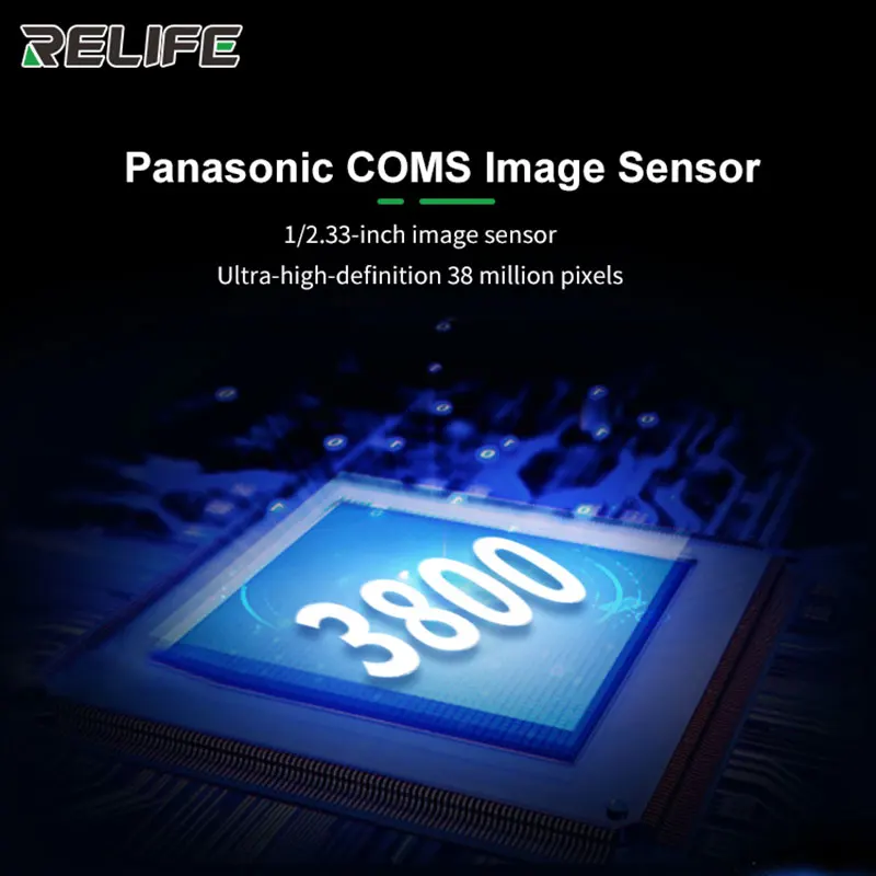 RELIFE M-12/M-13 тринокулярный микроскоп HD камера 3800 Вт датчик изображения для печатной