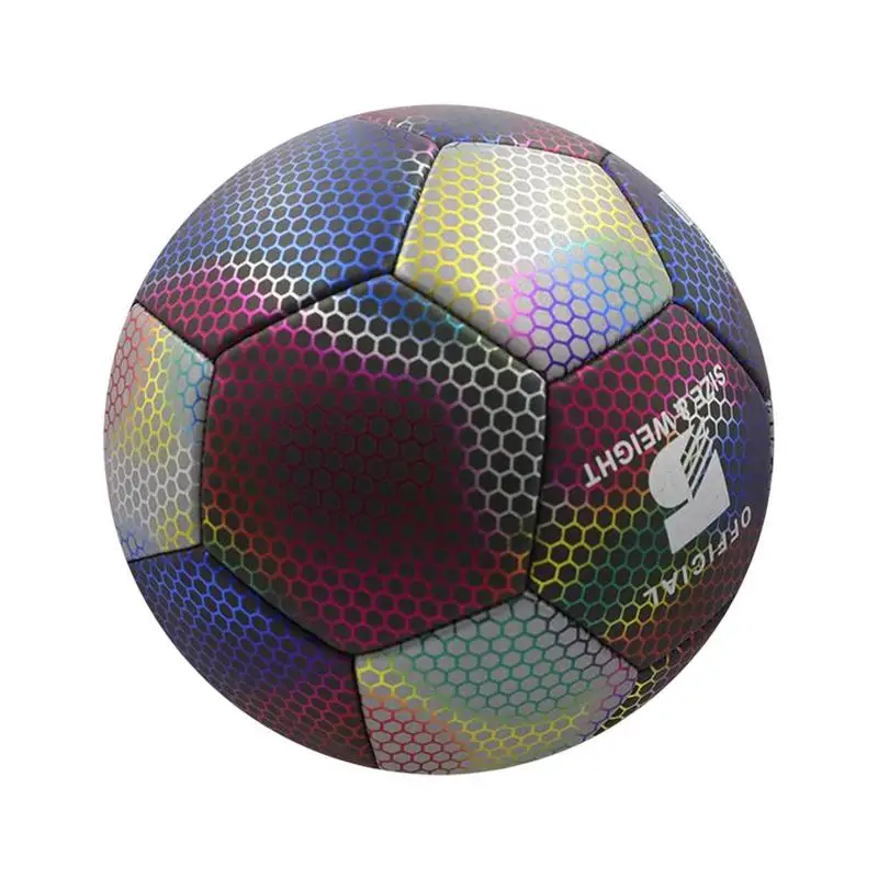 

Reflective Soccer Ball Glowing Football For Training Night Games And Training Glowing In The Dark Advance Reflective Composite