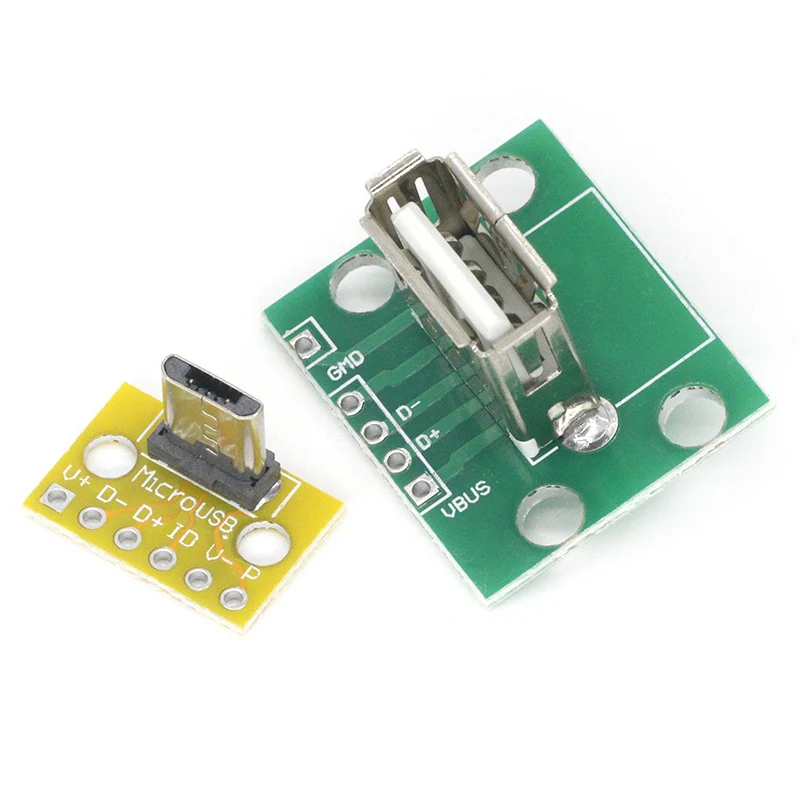 Вертикальный USB MiCroUSB Micro 2 0 гнездовой разъем A 54 мм PCB конвертер адаптер