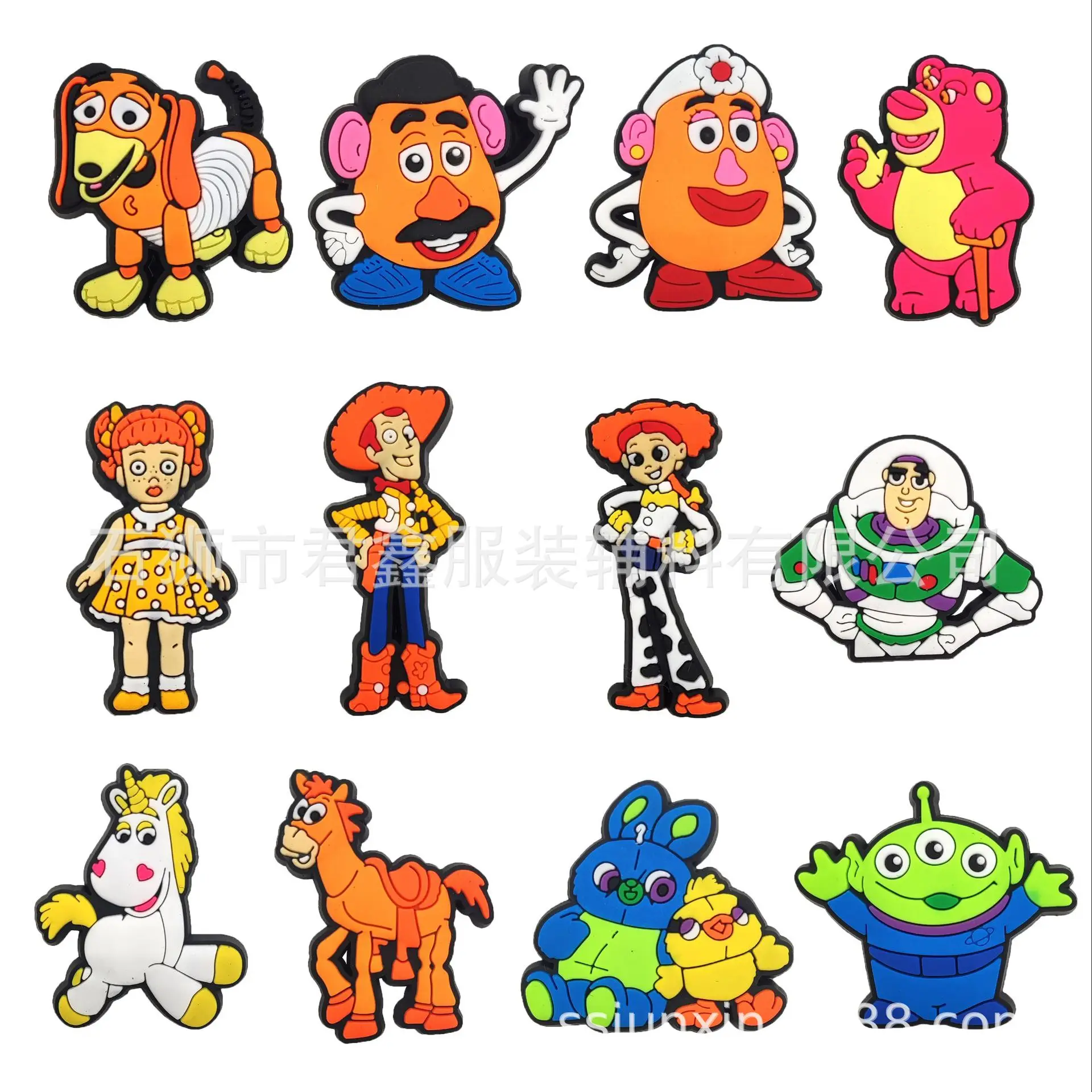 33 Styles Toy Story DIY Shoe Accessories Decoration Buckle Single Sale 1pcs Cartoon Croc Charms Slippers Boys Girls X-mas Gifts