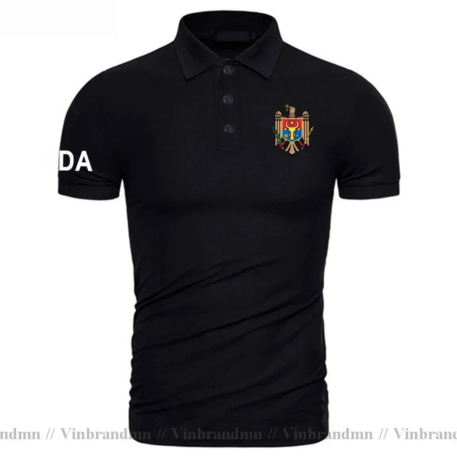 Moldova Moldovan MDA MD Polo Shirts Men Short Sleeve Fashion Brand Printed For Country 2023 Cotton Nation Team Flag Newest polos