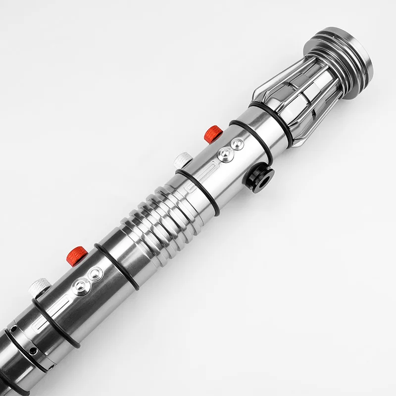 THYSABER Darth Maul metal double handle heavy dueling smooth swing RGB lightsaber with 10 sound fonts and 2 electronic kits toy