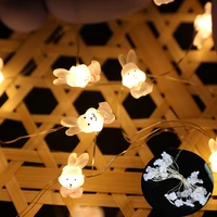 easter bunny led rabbit carrot string lights sea shell lights for bedroom home valentines fairy lights kids gifts easter party
