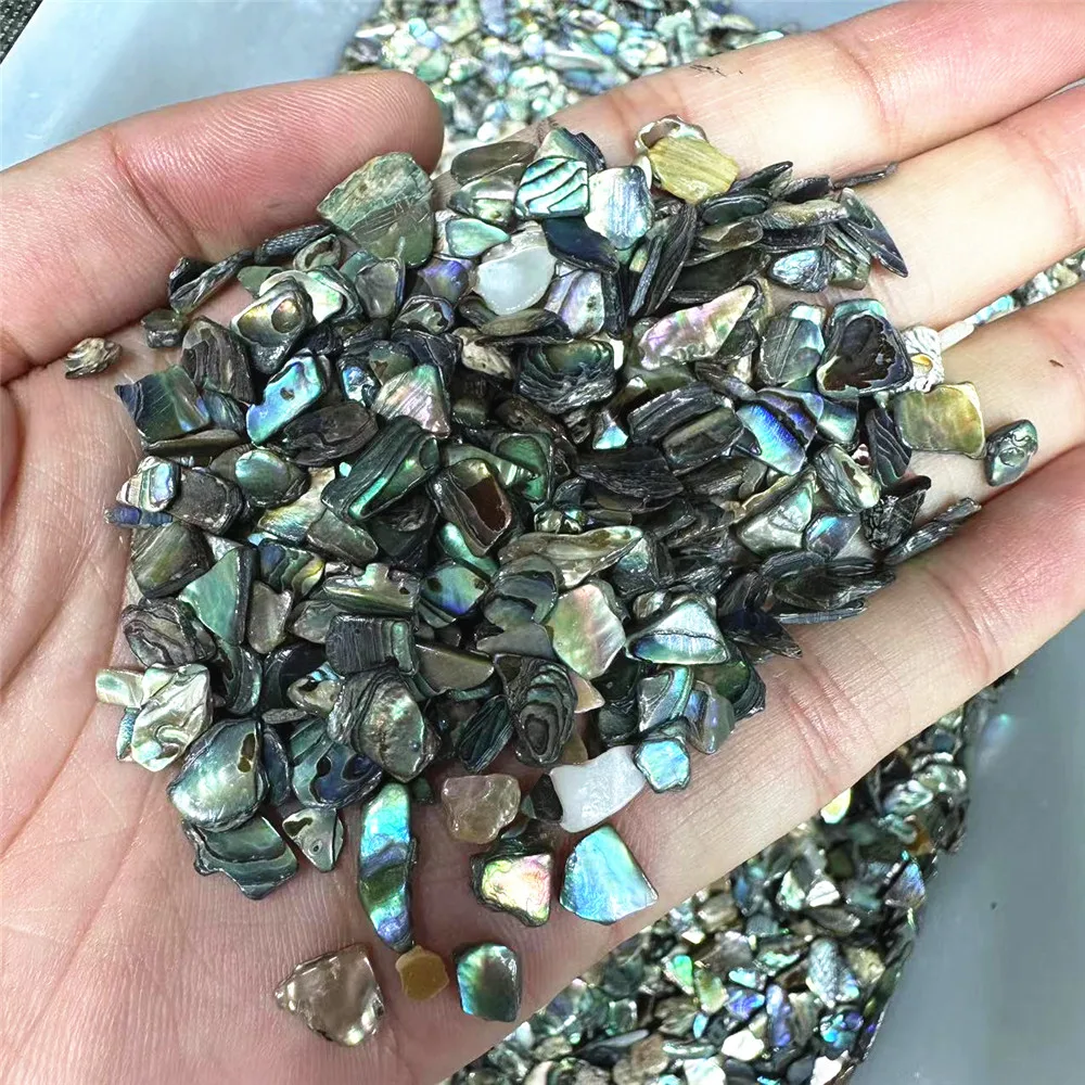 

New Arrivals Polished New Zealand Paua Crystals Gravels Healing Stones Bulk Natural Abalone Shell Crystal Chips For Decor