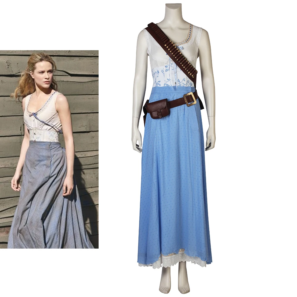 Костюм для косплея Dolores Abernathy женщин фантазийное платье принцессы костюм на