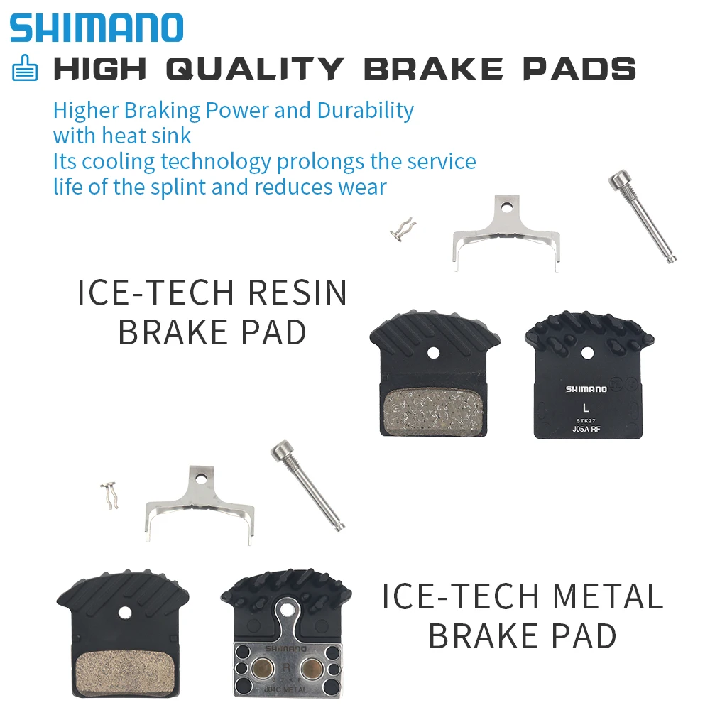 Фото Shimano XT M8100 Гидравлический дисковый тормоз MTB Металлическая смола Ice Tech Pad Тормоза для горного велосипеда 900 1600 мм Велосипедный дисковый тормоз RT66 RT70 №3