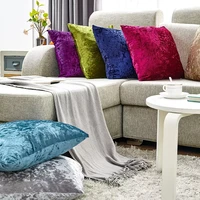202215colors pillow cover velvet cushion cover for living room sofa 4545 blue home decorative
