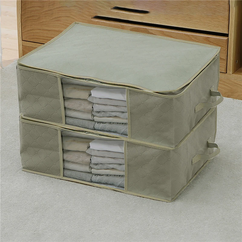 

Нетканая сумка для хранения одежды и одеял, пылесборник, вместительная коробка для хранения под кроватью, складная сумка для хранения