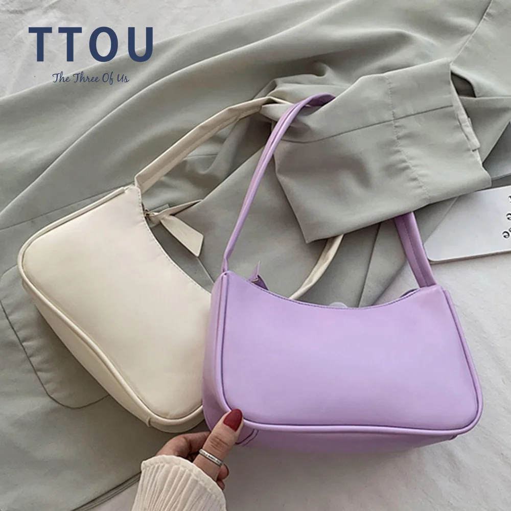 

Spring Summer Woman Trendy Retro Handbags PU Leather Zipper Shoulder Bag Female Bolsa Vintage Women Small Hand Bag