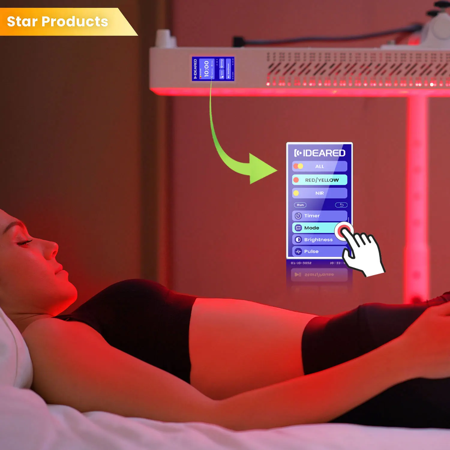 Фото Ideatherapy RL300MAX 7-спектральный прибор для красно-световой терапии, панель для красно-световой терапии №1
