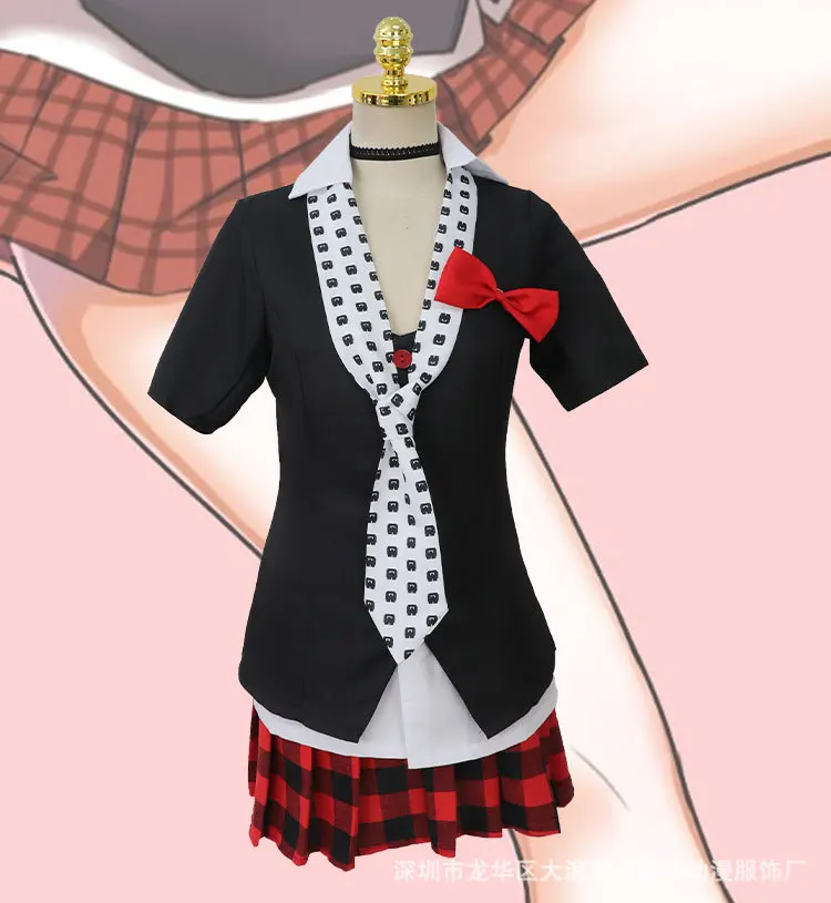 2020 Danganronpa Косплэй Костюм Аниме Дзюнко Эносима Cos костюмы Женское платье Emboitement