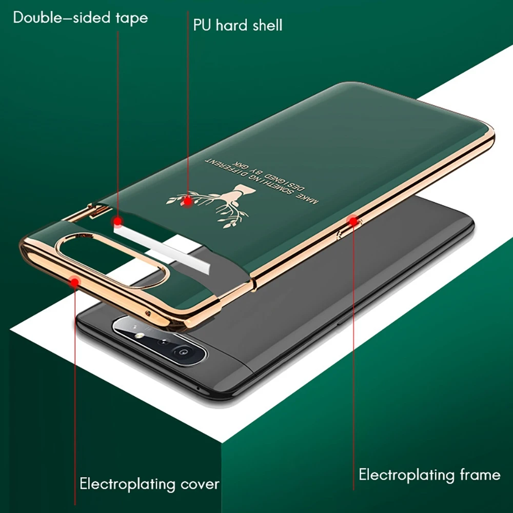 Чехол для Samsung A80 мобильный телефон полноразмерный противоударный Магнитный