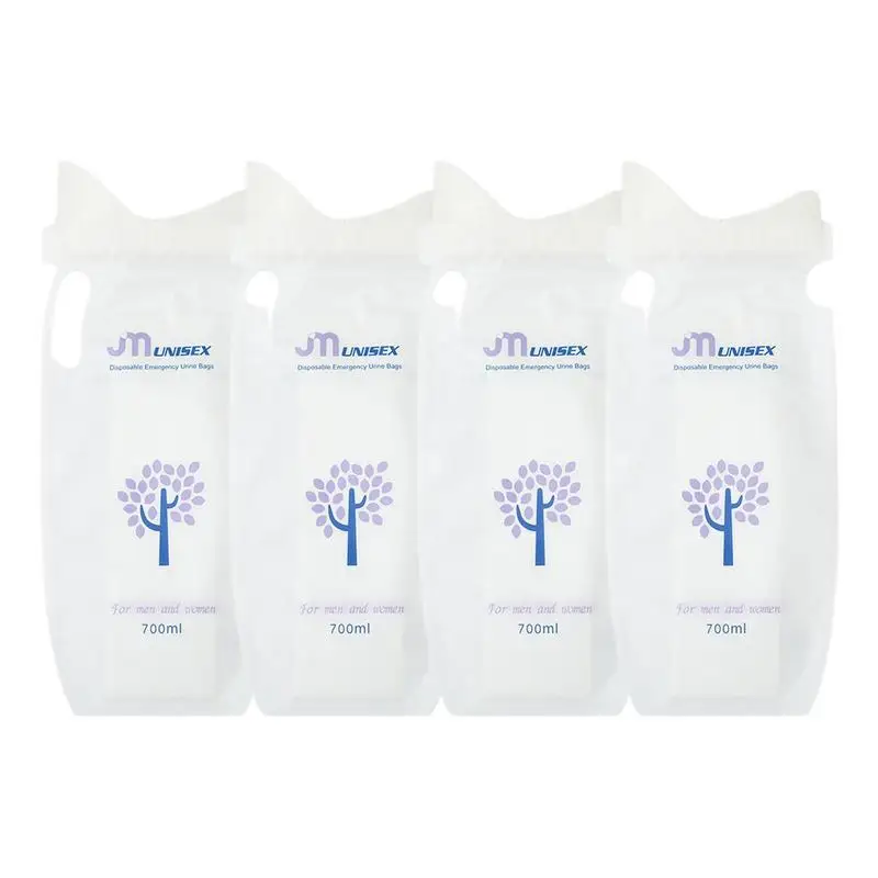 

Urine Bag Portable Urine Bags Unisex Urinal Bag 4 PCS Travel Must Haves Vomit Bag For Men Women Kids Patient Pregnant Hiking