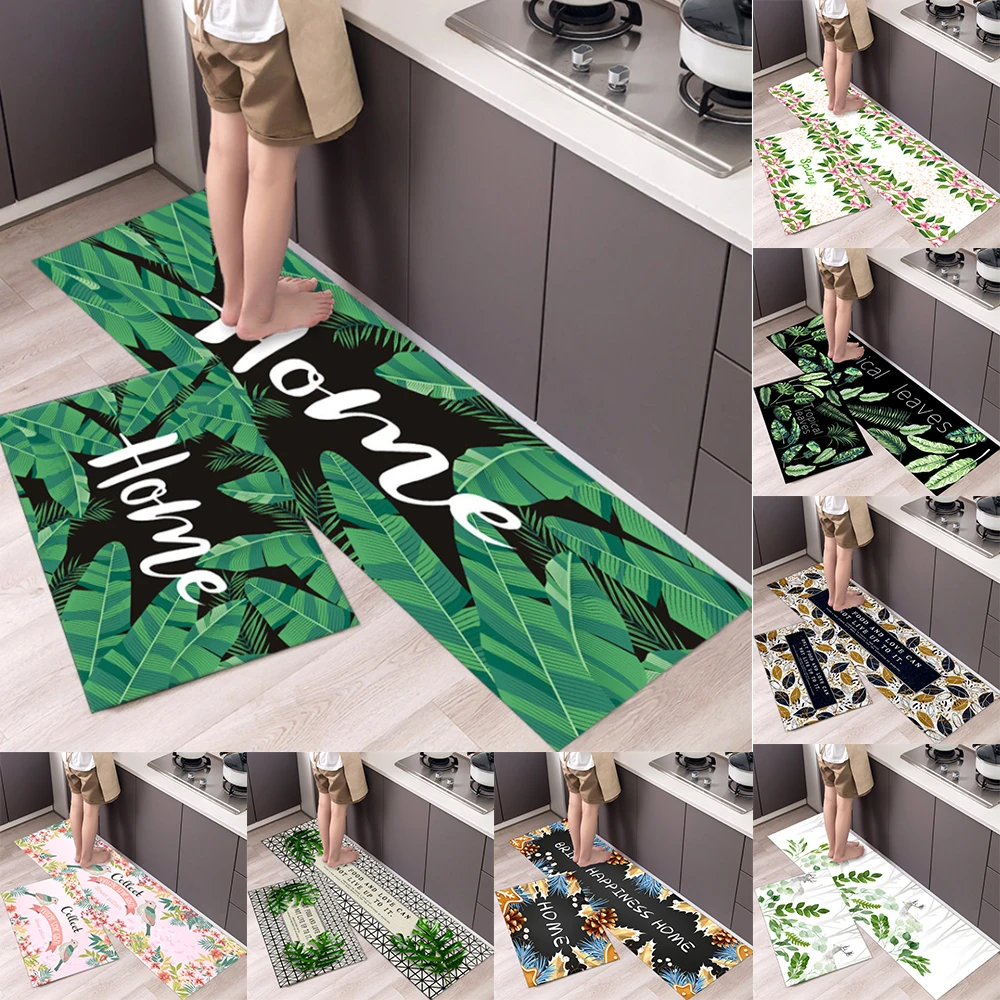 

Fashion Simple Nordic Style Waterproof Kitchen Mat Floor Carpet House hold Carpet Long Strip Door Mat Modern Home Decor
