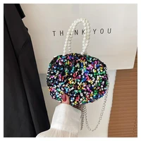 pearl sequin bag luxury bags designer party purses small handbags for women clutch purse luxury evening bags ladie free shipping