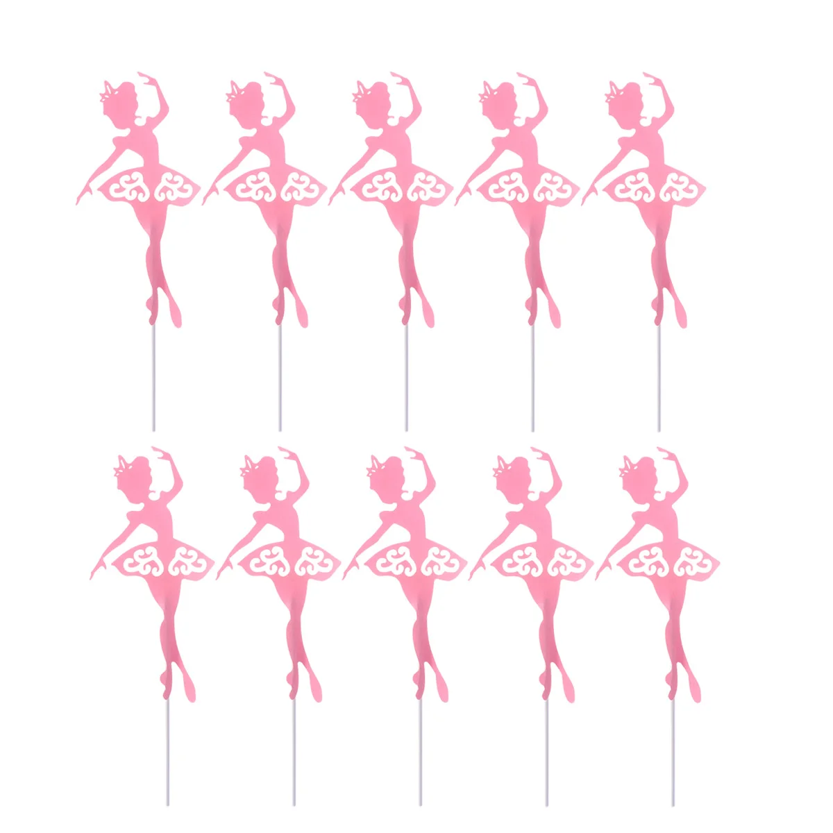 

Cupcake Fairy Picks Toppers Party Supplies Decor Decoration Ballet Dancer Baby Shower Birthday Dancing Girl Kids