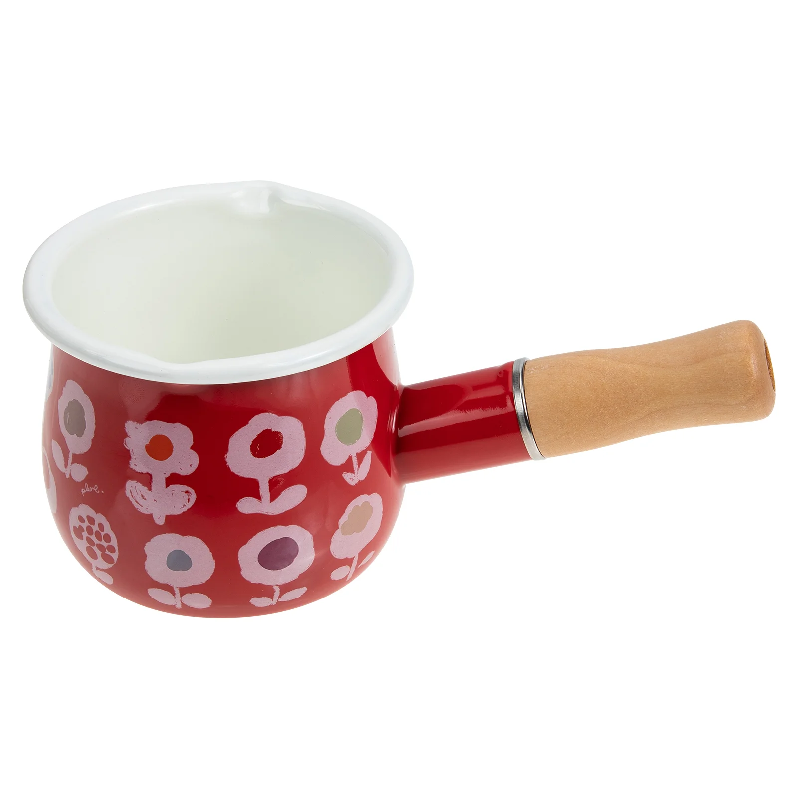 

Portable Enamel Pot Household Butter Warmer Assisted Food Sauce Pan