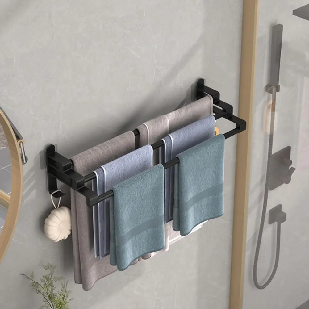 Rack Size Stainless Steel Three Layer Towel Rack Easy Instal