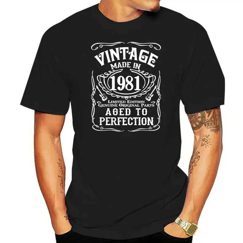 

Men T Shirt Made In 1981 Birthday Gift Shirt Women T-Shirt