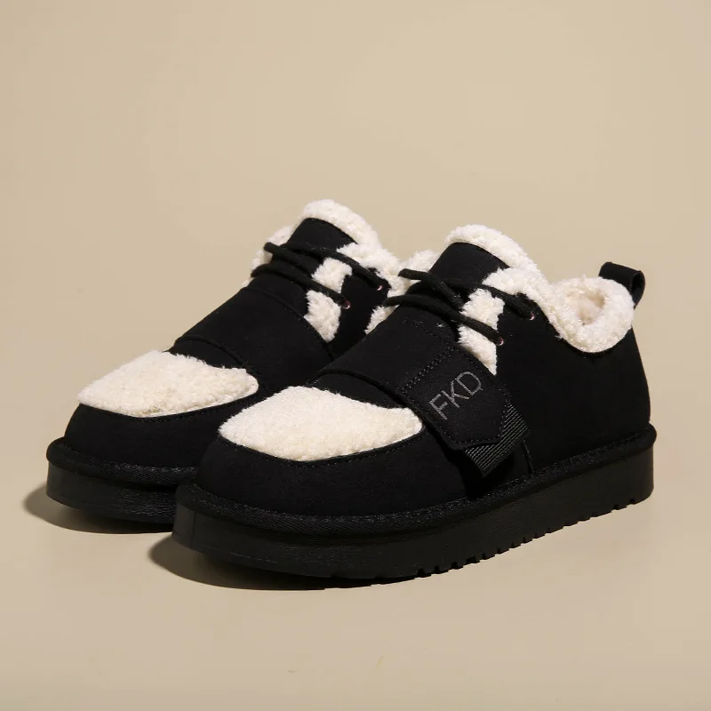 

Snow Boots Women's 2023 New Trend Plush Cotton Shoes Retro Versatile Winter Comfortable, Anti slip, and Warm Women's Shoes