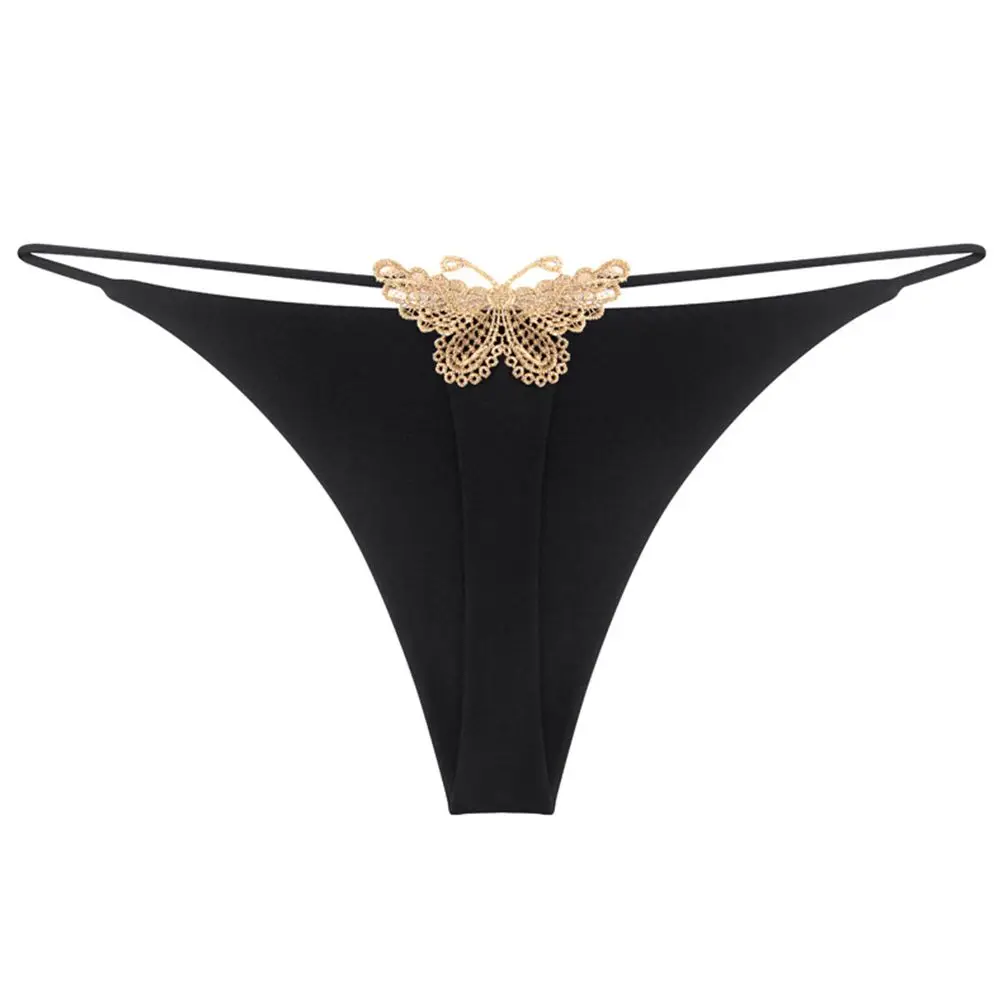 

Design Girls G-String Butterfly Embroidery Women Lingerie Low-Waist Thong T-Shaped Panties Korean Style Underwear