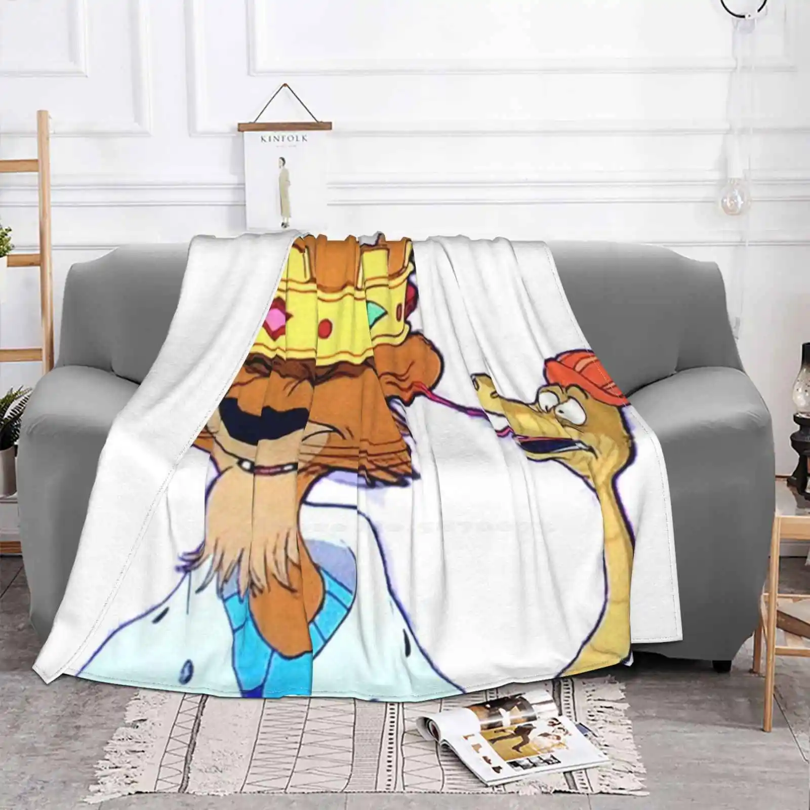 King And Hiss Snake Новейшее супермягкое теплое легкое тонкое одеяло Robin Hood Crown Prince