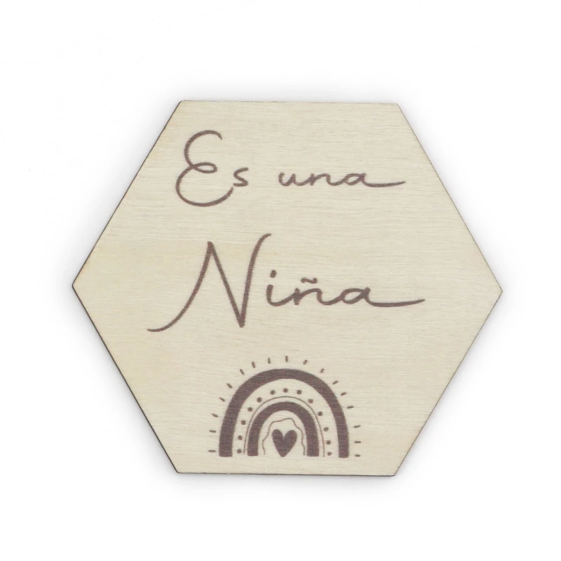 

Wooden Monthly Milestone Photo Cards Baby Announcement Card Double Sided Photography Prop Newborn Wood Shower Gift H055