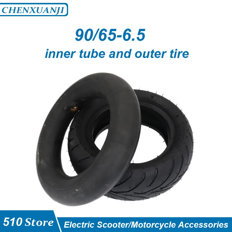 11 inch 90/65-6.5 Front Tire 110/50-6.5 Rear Tyre Inner Tube for Gas Electric Scooter 47cc 49cc Mini Pocket Bike Mini Motorcycle