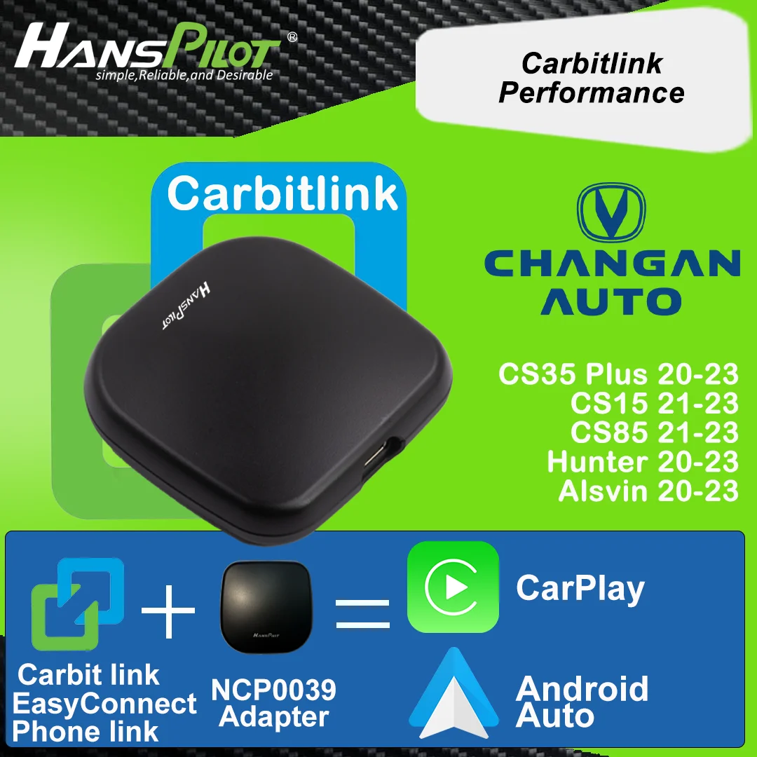 

NCP0036 NCP0039 Changan CS35 plus, Hunter, Alsvin Carbitlink адаптер для легкого подключения конвертируется в CarPlay и Android Auto