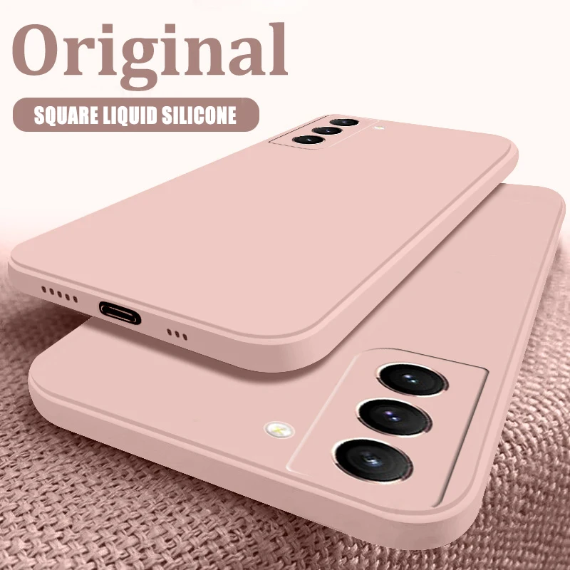 

For Samsung A31 A51 A71 A81 Liquid Silicone Square Case For Samsung S21 S20 FE S10 A91 A82 A72 A52 A42 A32 A22 A12 4G 5G Cover