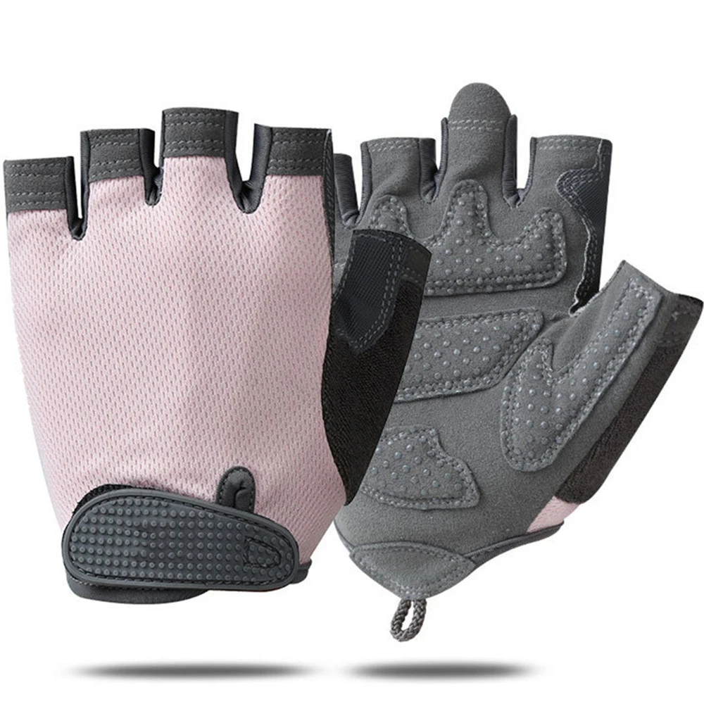 

Women Sport Gloves Cycling Fitness Running Gym Exercise Half Finger Glove Thin Section Breathable Anti Slip Summer Bicycle Glove