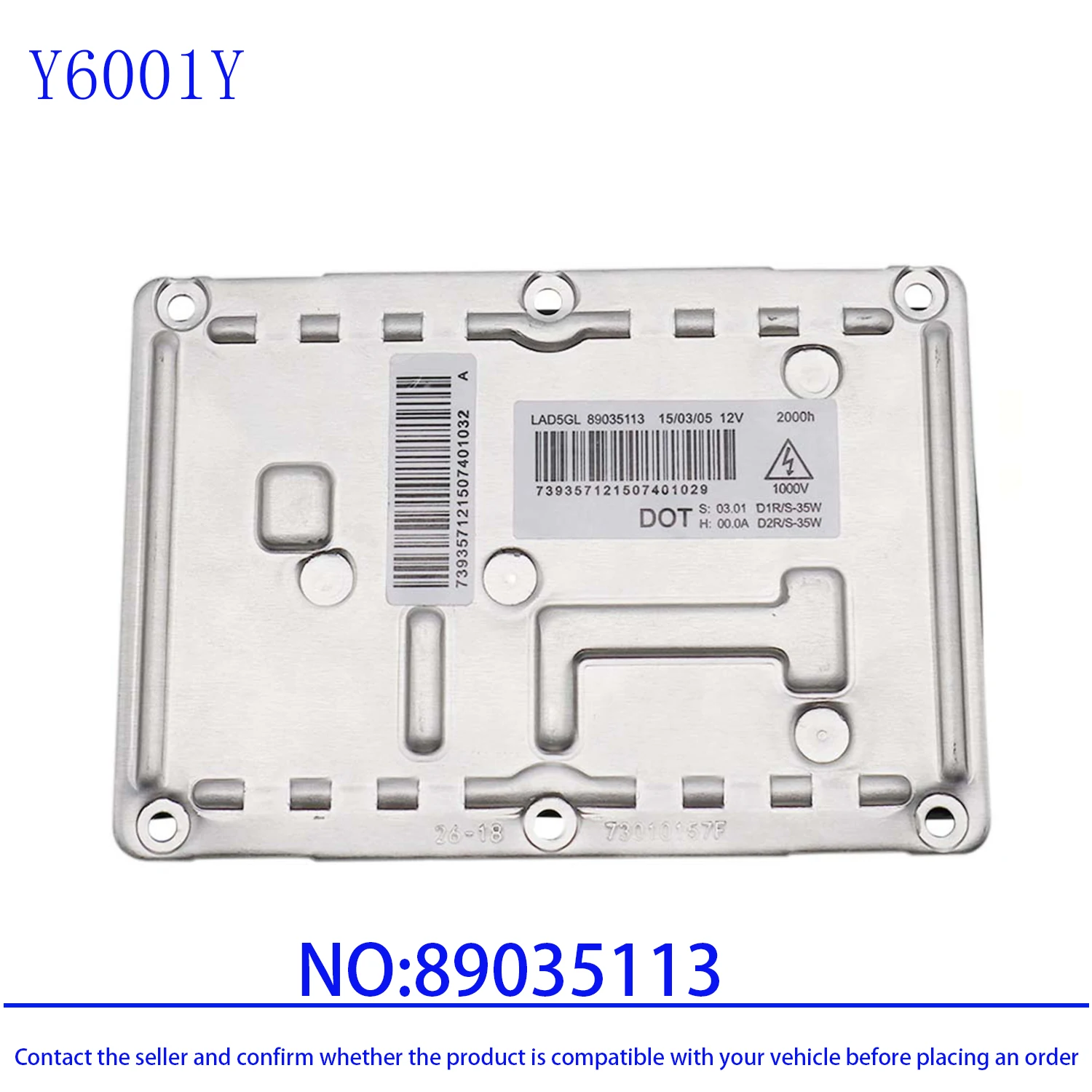 Ксеноновая лампа балласт 89035113 для BMW 1 118I 120I 126 серии E81 E87 63126938561 2003-2012