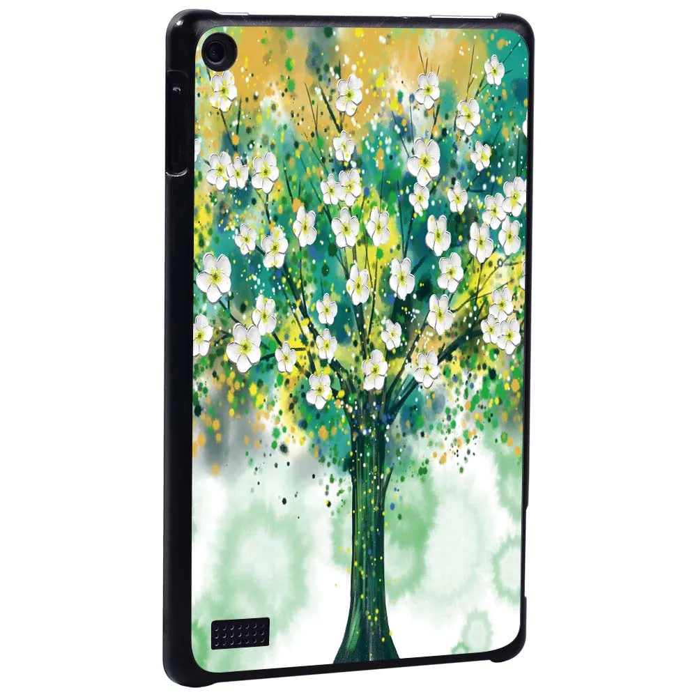 Для Amazon Fire 7(5th/7th/9th Gen)/HD 8(6th/7th/8th 10(5th/7th/9th Gen) тонкий чехол для планшета с рисунком +