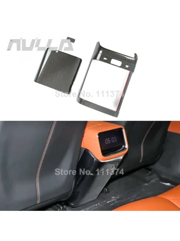 Для Xiaomi YU7 2025-2026 задняя вентиляционная рамка для кондиционера, противоударная панель, декоративная крышка, АБС-пластик, карбоновые аксессуары