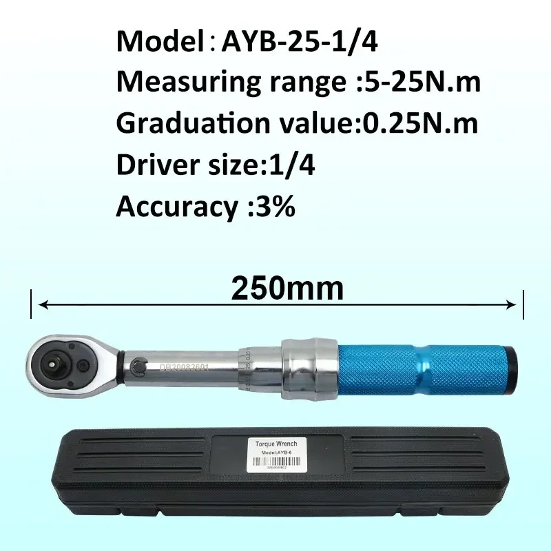 

Высокоточный динамометрический ключ Shahe, 1/4 дюйма, 3/8 дюйма, 1/2 дюйма, регулируемый ключ, инструменты для ремонта велосипедов, ручной гаечный ключ, ключ с храповым механизмом, инструмент