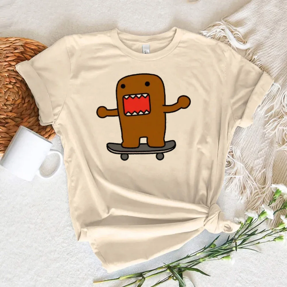 Женская забавная футболка Domo Y2K комикс женская уличная одежда