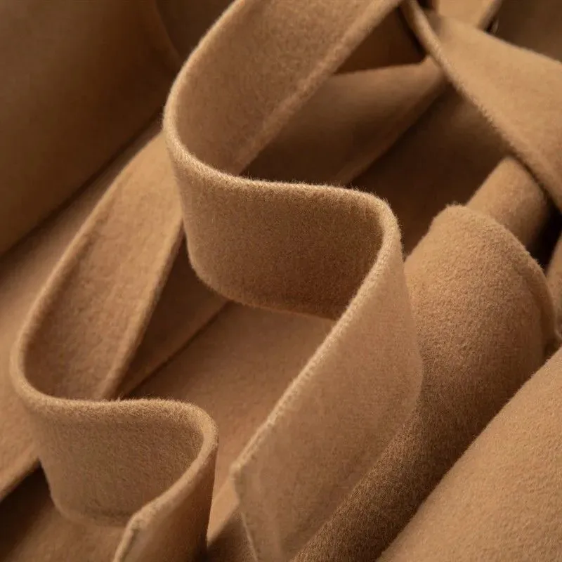 Двустороннее шерстяное пальто в Корейском стиле женские шерстяные ручной работы