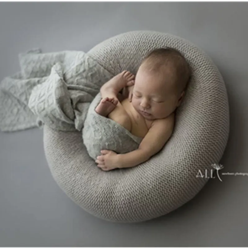 Newborn Photography Sofa Wrapped Cloth Studio Photograph Props Accessories Baby Pose Cushion Photographer, Boys And Girls Photo