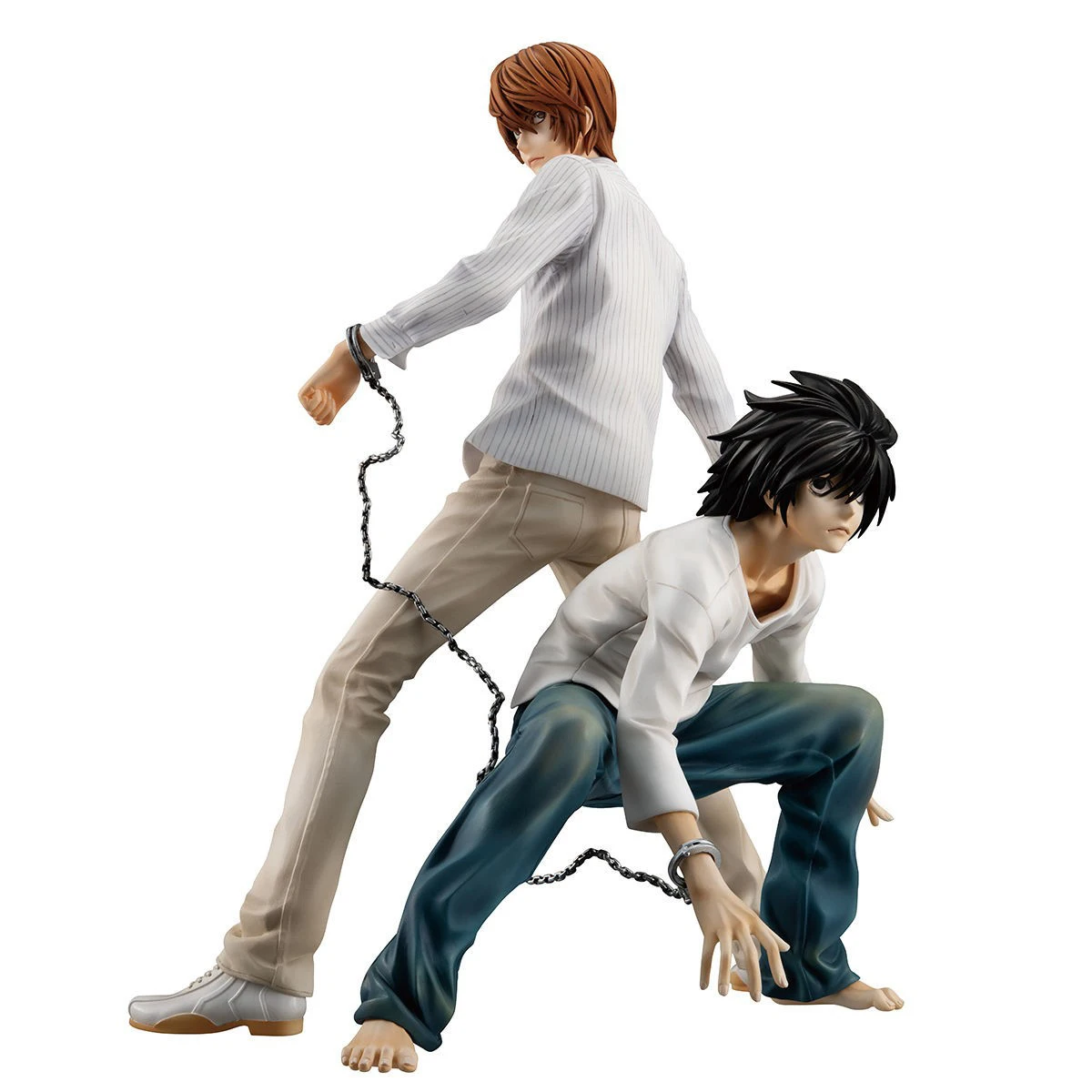 24cm Death Note Anime Figure Light Yagami L Action Figure 1160# Yagami Light 1200# L Lawliet Figurine Collectible Model Doll Toy