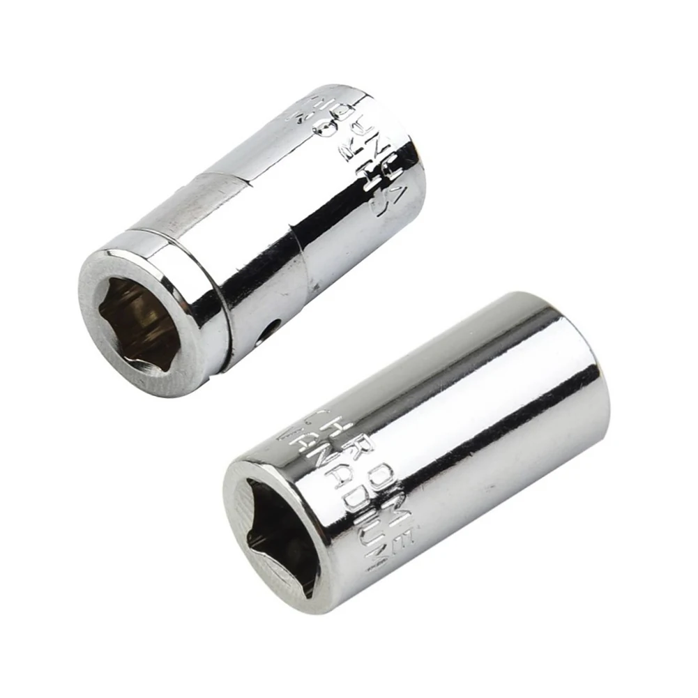 

2pcs 1/4\" Square Drive To 1/4\" Hex Socket Bits Converter Screwdriver Bit Adapter Quick Release Screwdriver Holder Adapter
