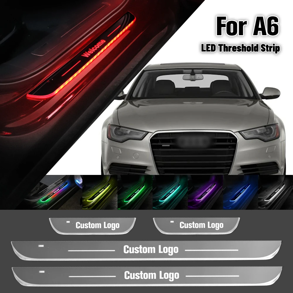 Для Audi A6 C5 C6 C7 C8 1997-2023 Автомобильная флейта индивидуальный логотип 2018 2019
