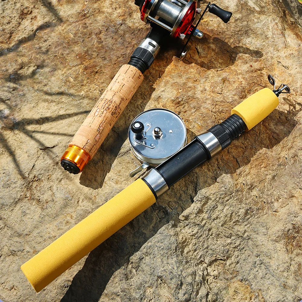 60 80 100 см мини телескопическая удочка для подледной рыбалки портативная с