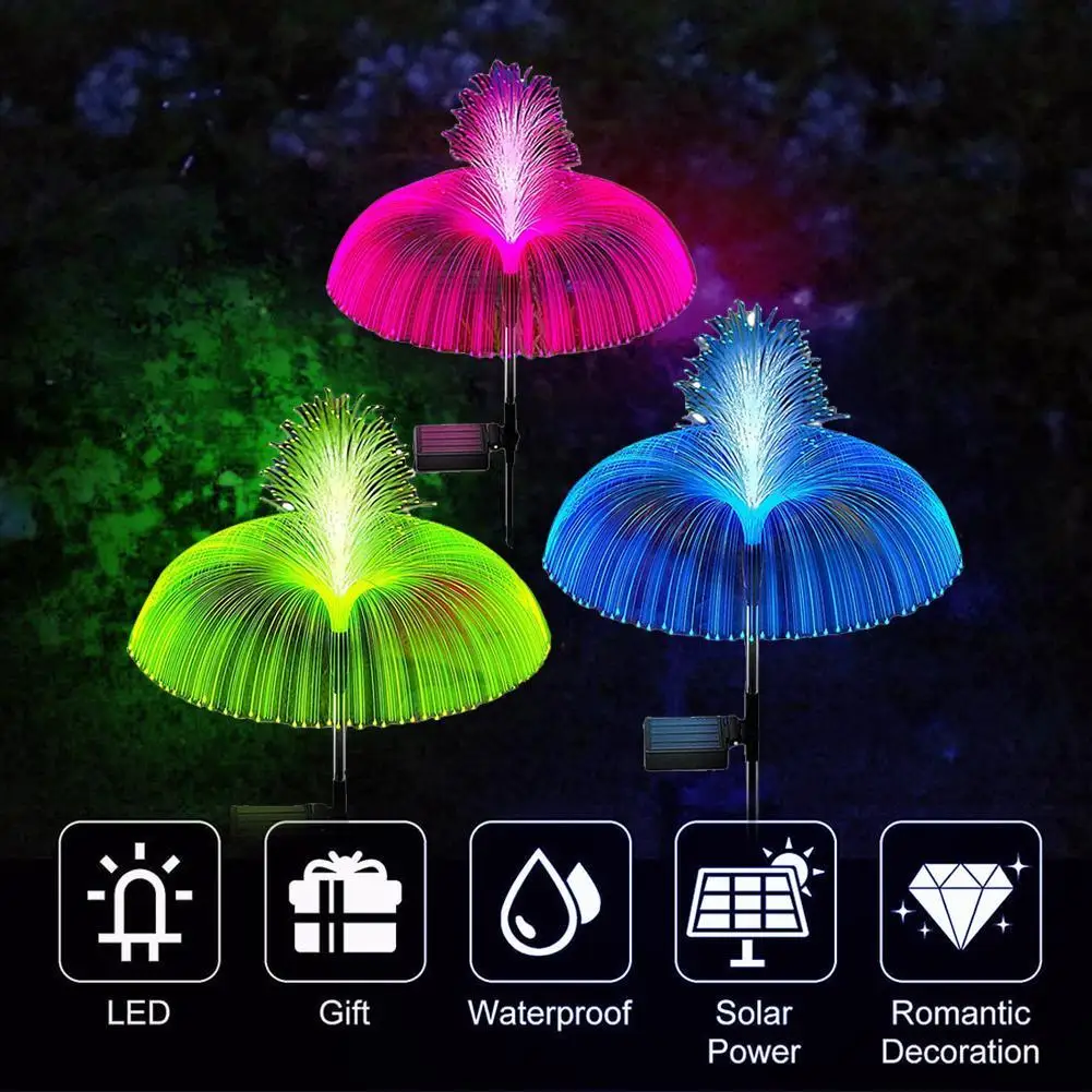 

Solar Flower Lights Outdoor Waterproof Solar Yard Lights Solar Garden Lights for Garden Patio Backyard Lawn Holiday Decorative